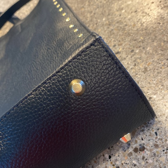 BEVINI Modena real black leather tote - Picture 4 of 6